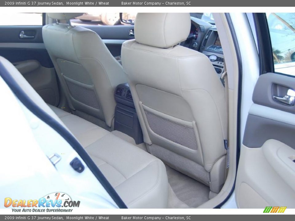 2009 Infiniti G 37 Journey Sedan Moonlight White / Wheat Photo #10