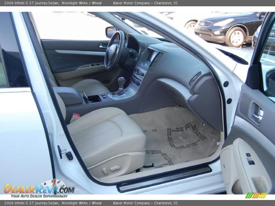 2009 Infiniti G 37 Journey Sedan Moonlight White / Wheat Photo #12
