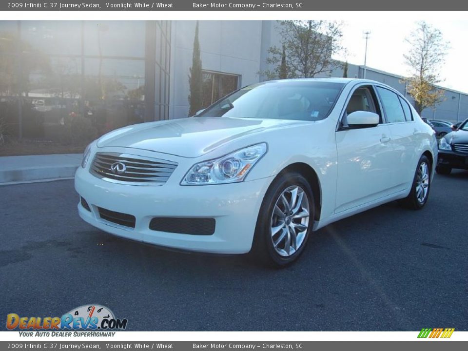 2009 Infiniti G 37 Journey Sedan Moonlight White / Wheat Photo #13