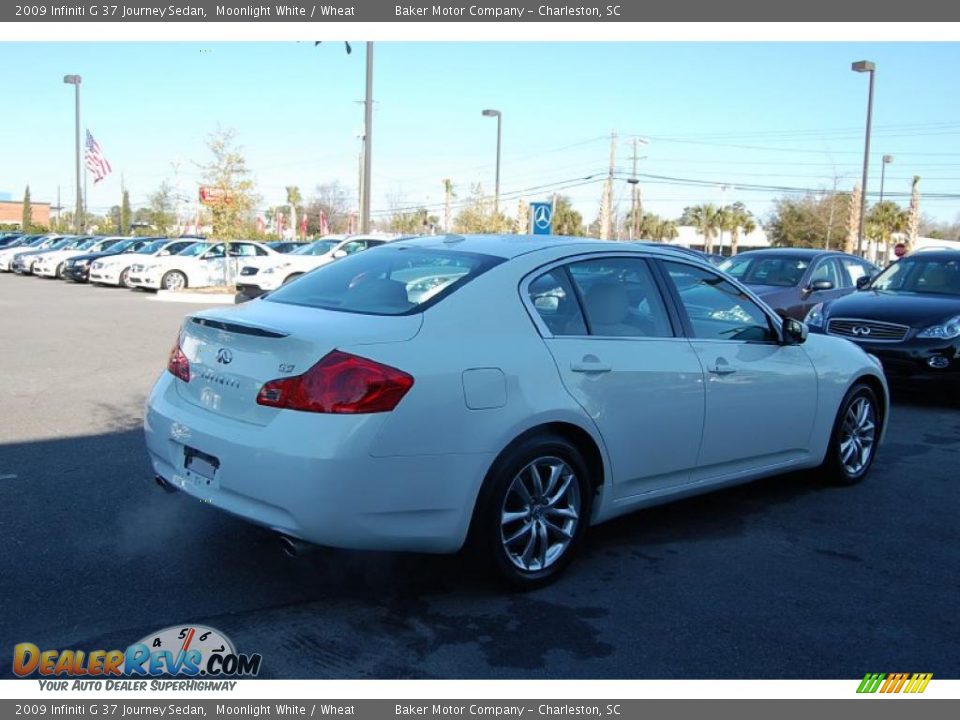 2009 Infiniti G 37 Journey Sedan Moonlight White / Wheat Photo #16