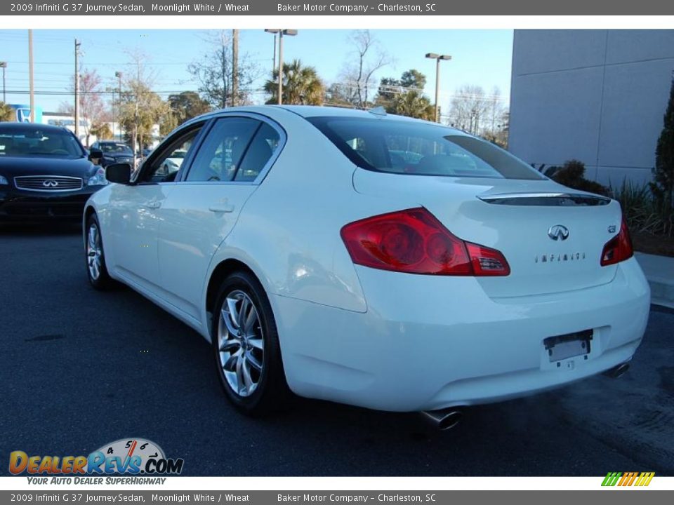 2009 Infiniti G 37 Journey Sedan Moonlight White / Wheat Photo #18