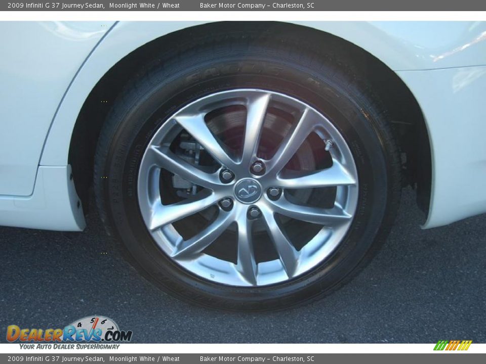 2009 Infiniti G 37 Journey Sedan Moonlight White / Wheat Photo #19