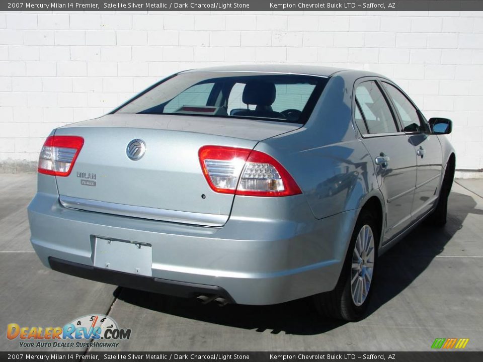 2007 Mercury Milan I4 Premier Satellite Silver Metallic / Dark Charcoal/Light Stone Photo #3