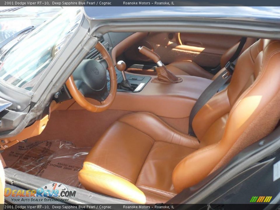 2001 Dodge Viper RT-10 Deep Sapphire Blue Pearl / Cognac Photo #3