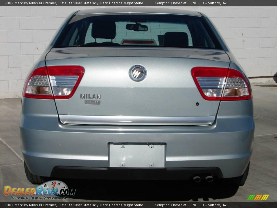 2007 Mercury Milan I4 Premier Satellite Silver Metallic / Dark Charcoal/Light Stone Photo #11
