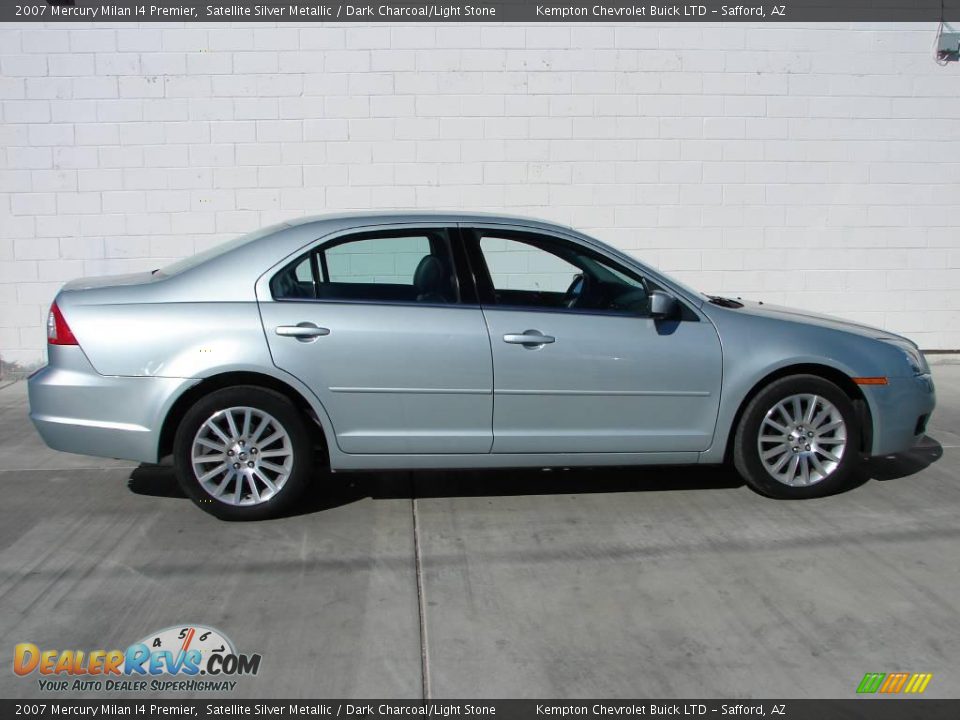 2007 Mercury Milan I4 Premier Satellite Silver Metallic / Dark Charcoal/Light Stone Photo #12