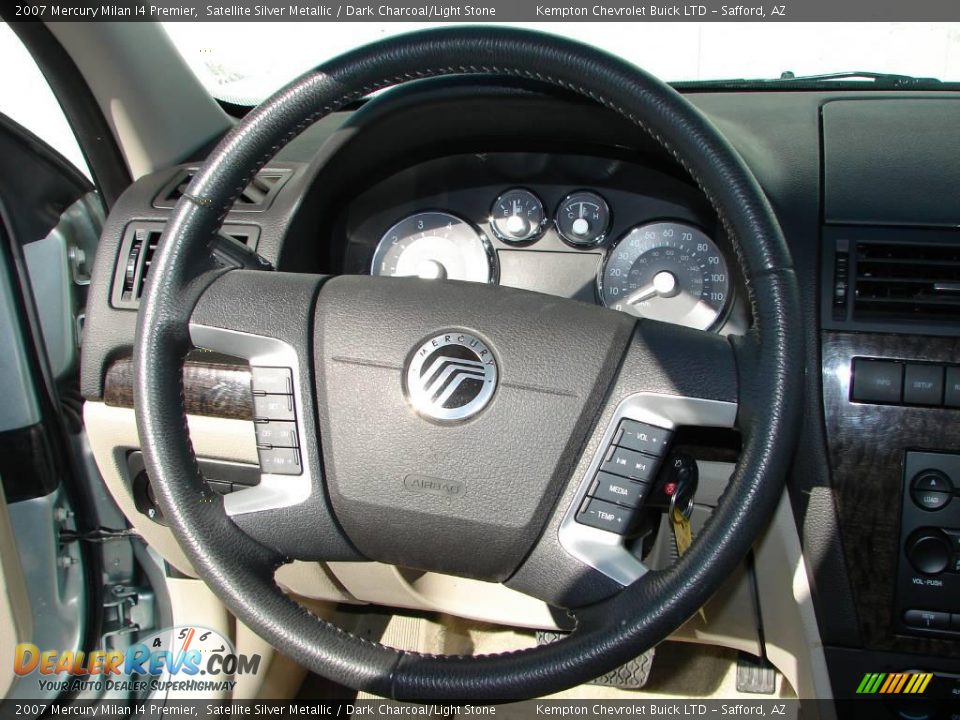 2007 Mercury Milan I4 Premier Satellite Silver Metallic / Dark Charcoal/Light Stone Photo #15