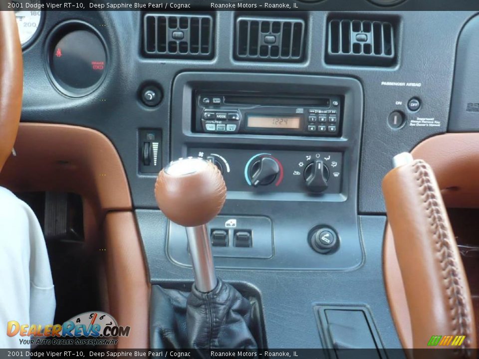 2001 Dodge Viper RT-10 Deep Sapphire Blue Pearl / Cognac Photo #6