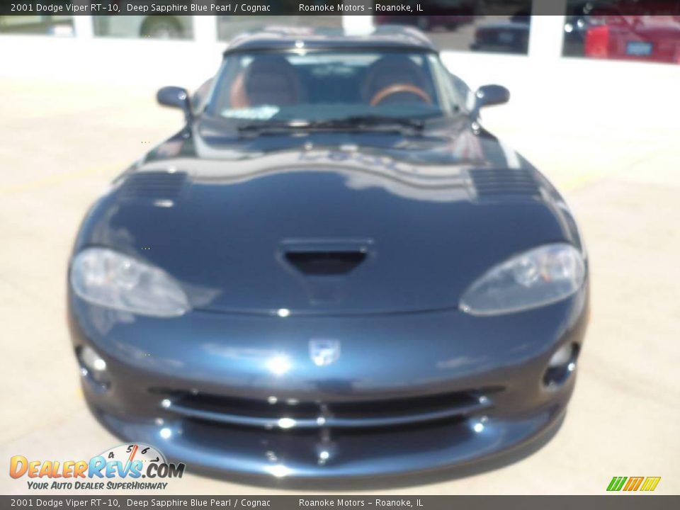 2001 Dodge Viper RT-10 Deep Sapphire Blue Pearl / Cognac Photo #7