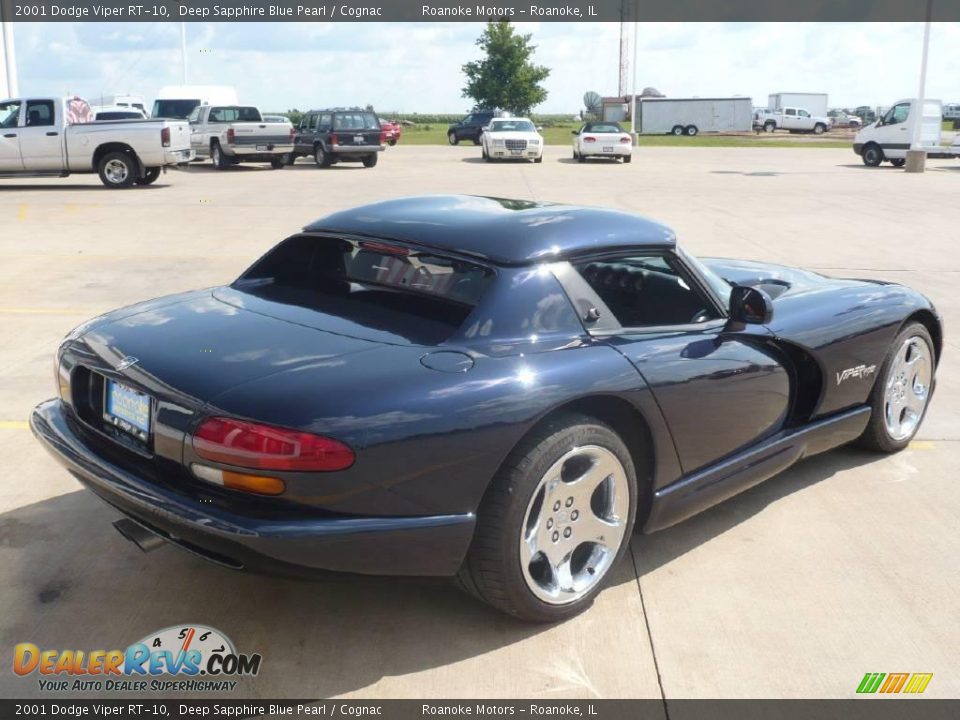 2001 Dodge Viper RT-10 Deep Sapphire Blue Pearl / Cognac Photo #10