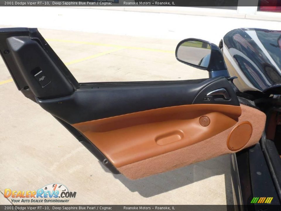 2001 Dodge Viper RT-10 Deep Sapphire Blue Pearl / Cognac Photo #17