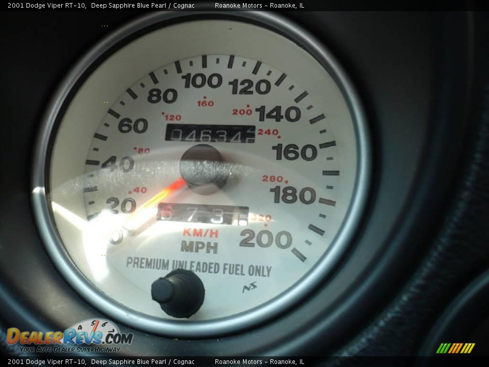 2001 Dodge Viper RT-10 Deep Sapphire Blue Pearl / Cognac Photo #18