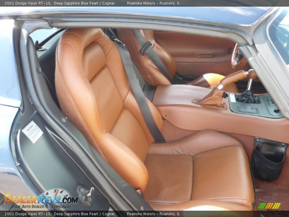 2001 Dodge Viper RT-10 Deep Sapphire Blue Pearl / Cognac Photo #19
