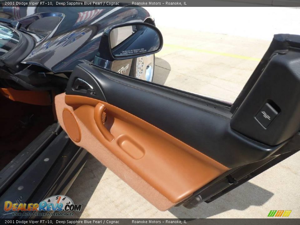 2001 Dodge Viper RT-10 Deep Sapphire Blue Pearl / Cognac Photo #21