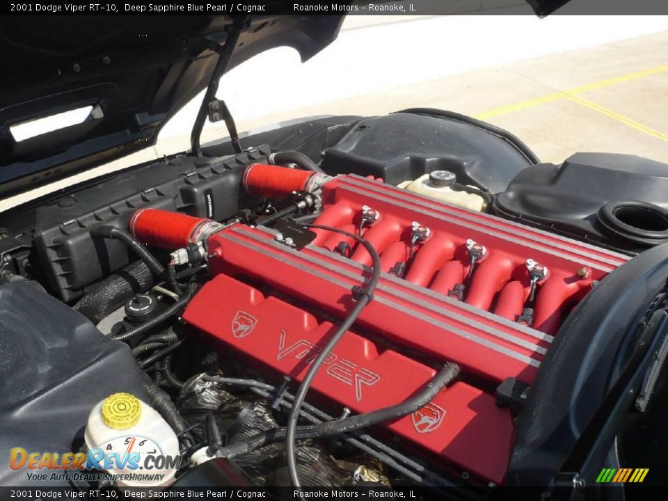 2001 Dodge Viper RT-10 Deep Sapphire Blue Pearl / Cognac Photo #22