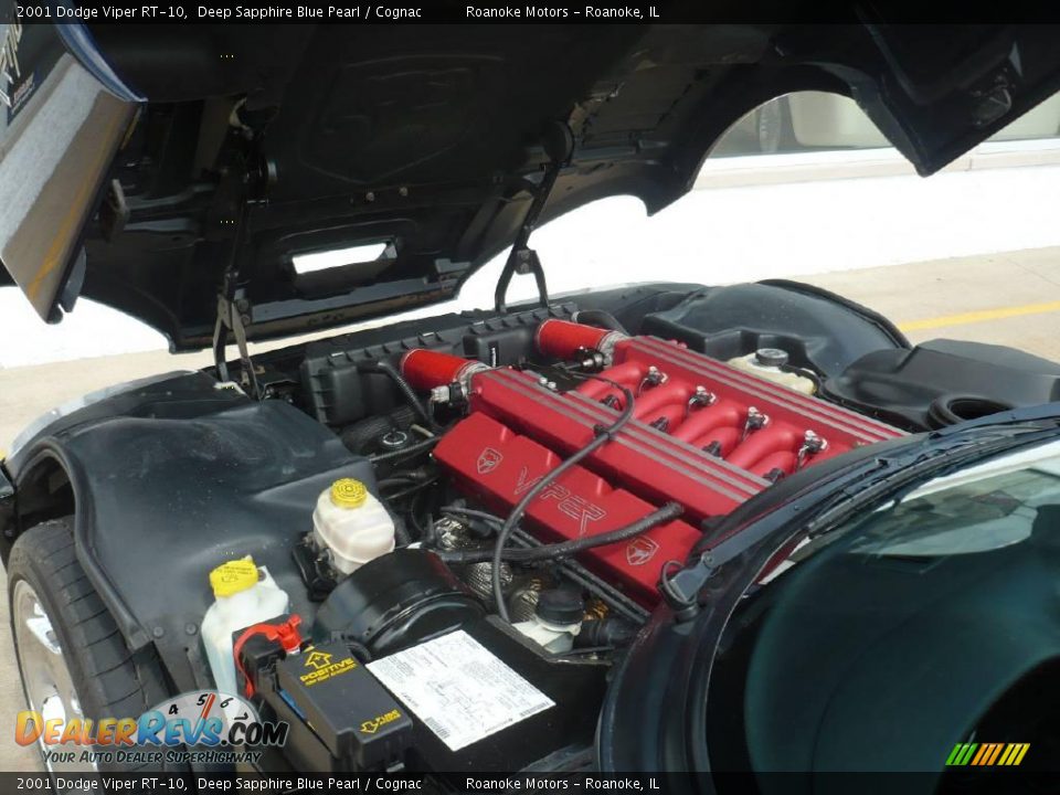 2001 Dodge Viper RT-10 Deep Sapphire Blue Pearl / Cognac Photo #24