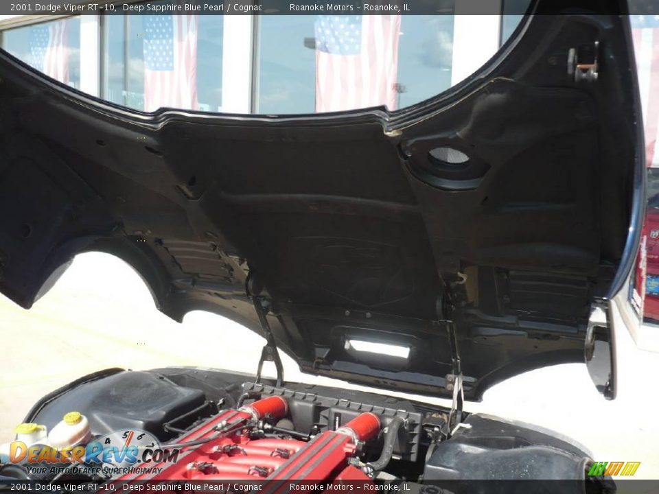 2001 Dodge Viper RT-10 Deep Sapphire Blue Pearl / Cognac Photo #27