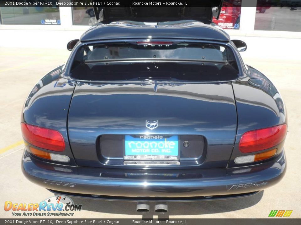 2001 Dodge Viper RT-10 Deep Sapphire Blue Pearl / Cognac Photo #29
