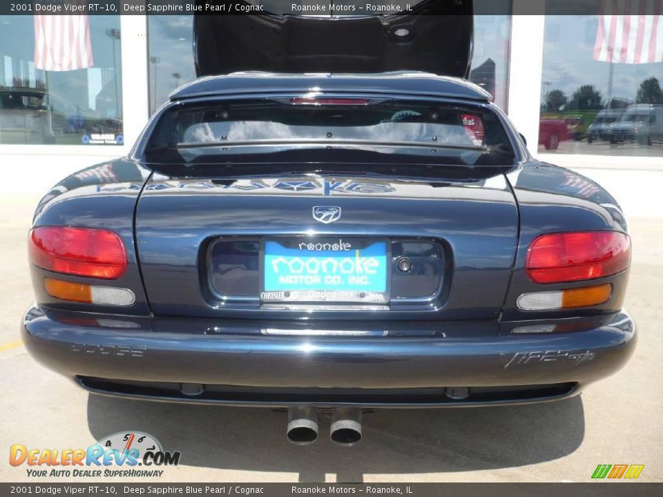 2001 Dodge Viper RT-10 Deep Sapphire Blue Pearl / Cognac Photo #30