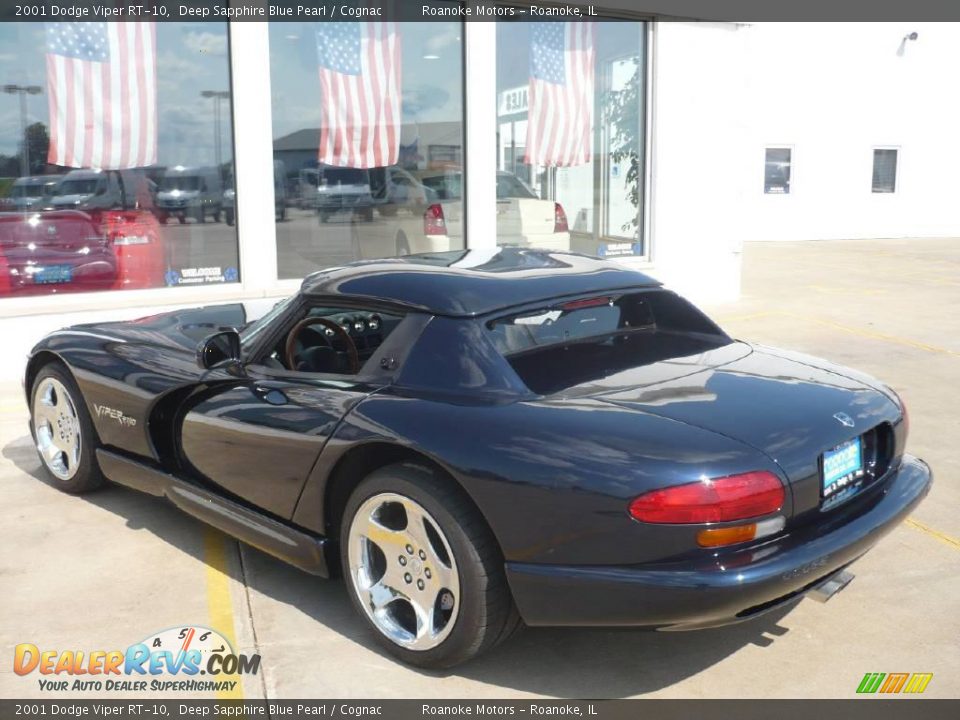 2001 Dodge Viper RT-10 Deep Sapphire Blue Pearl / Cognac Photo #32