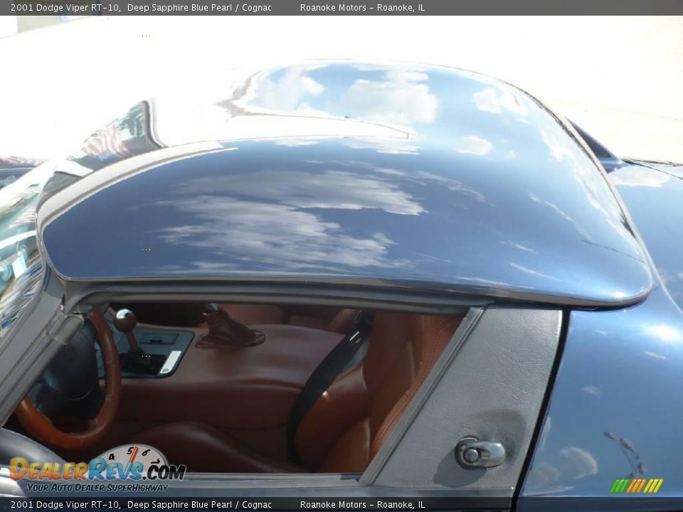 2001 Dodge Viper RT-10 Deep Sapphire Blue Pearl / Cognac Photo #33