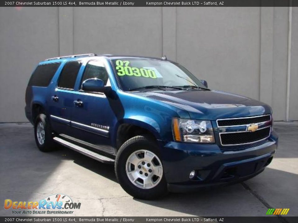 2007 Chevrolet Suburban 1500 LS 4x4 Bermuda Blue Metallic / Ebony Photo #2