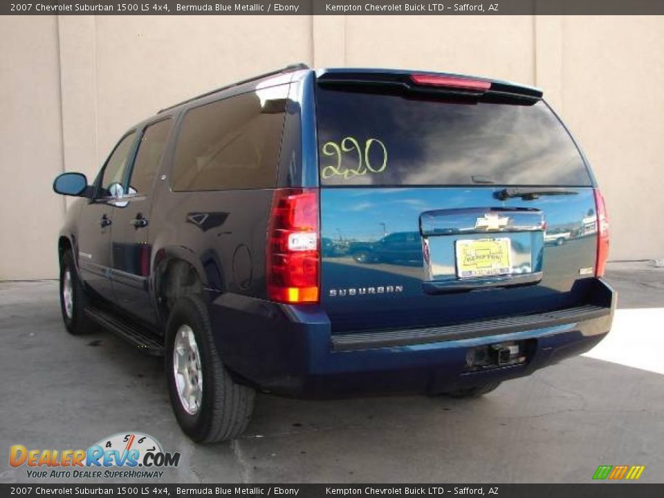2007 Chevrolet Suburban 1500 LS 4x4 Bermuda Blue Metallic / Ebony Photo #7