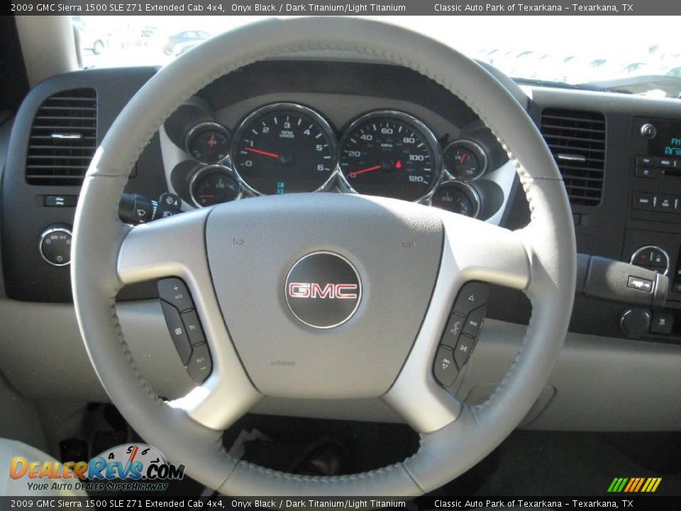 2009 GMC Sierra 1500 SLE Z71 Extended Cab 4x4 Onyx Black / Dark Titanium/Light Titanium Photo #12