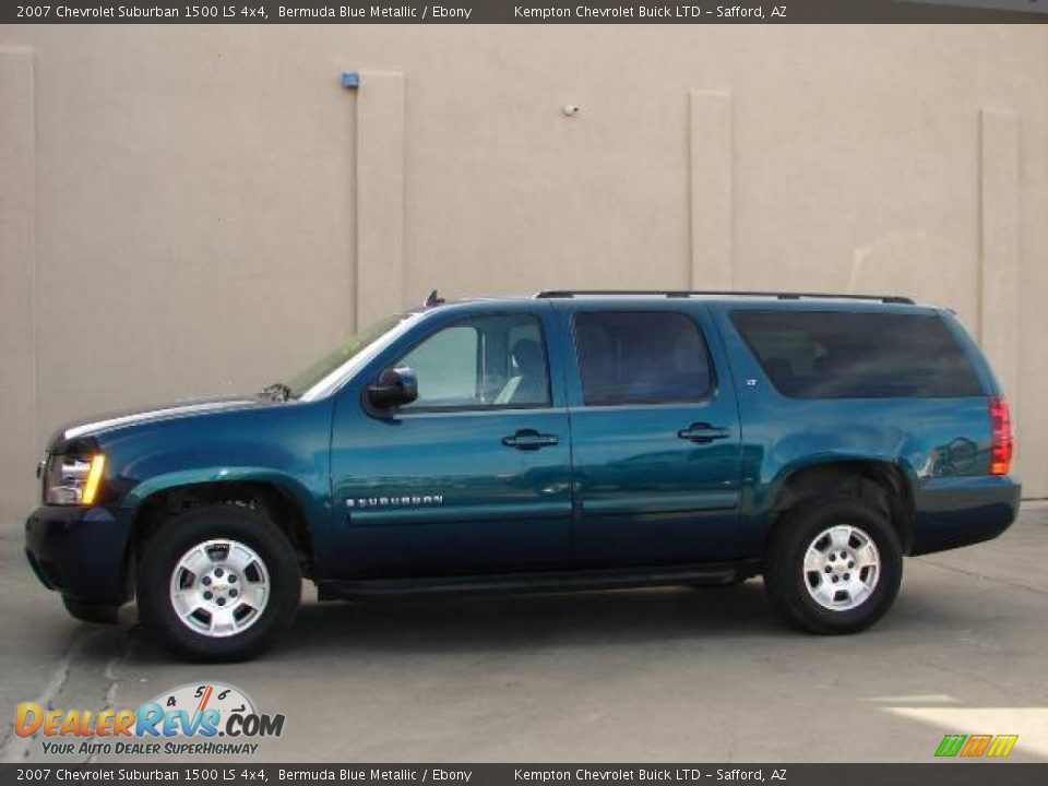 2007 Chevrolet Suburban 1500 LS 4x4 Bermuda Blue Metallic / Ebony Photo #26