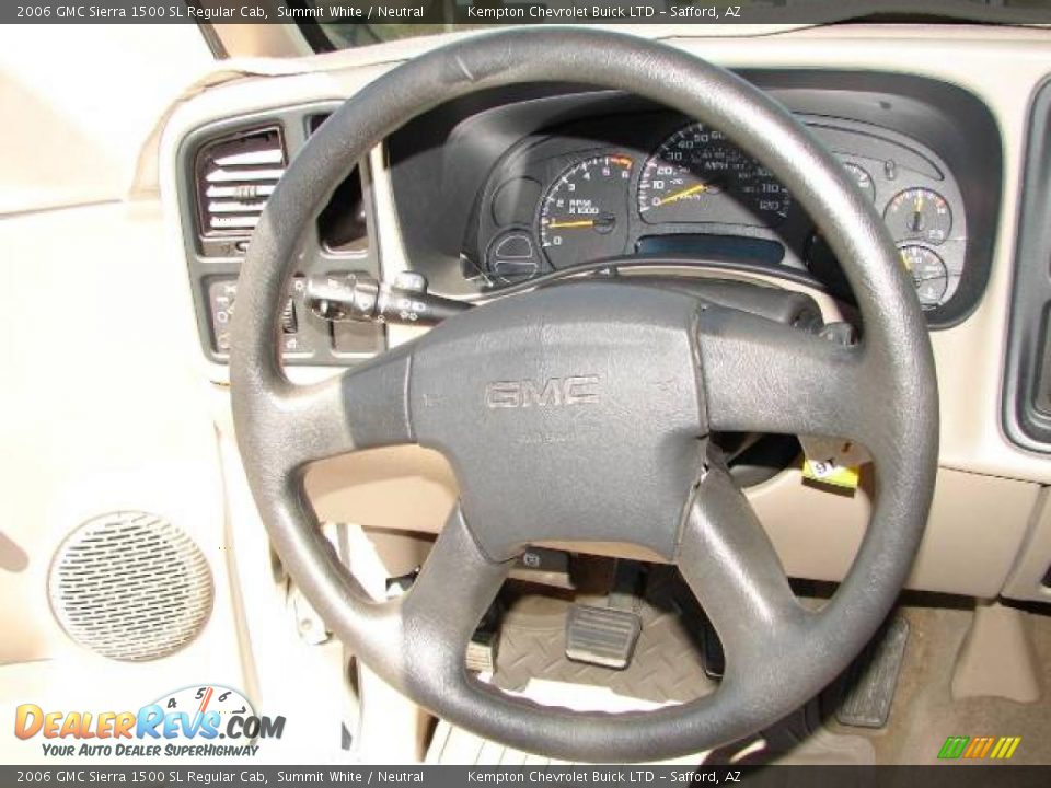 2006 GMC Sierra 1500 SL Regular Cab Summit White / Neutral Photo #7