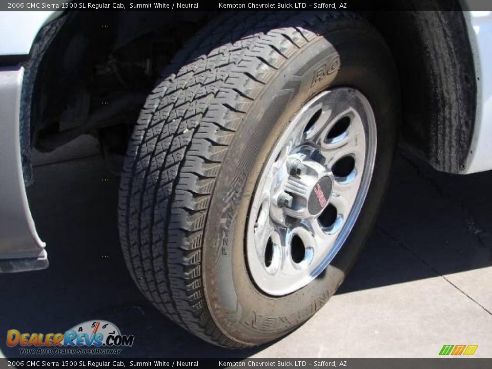 2006 GMC Sierra 1500 SL Regular Cab Summit White / Neutral Photo #9