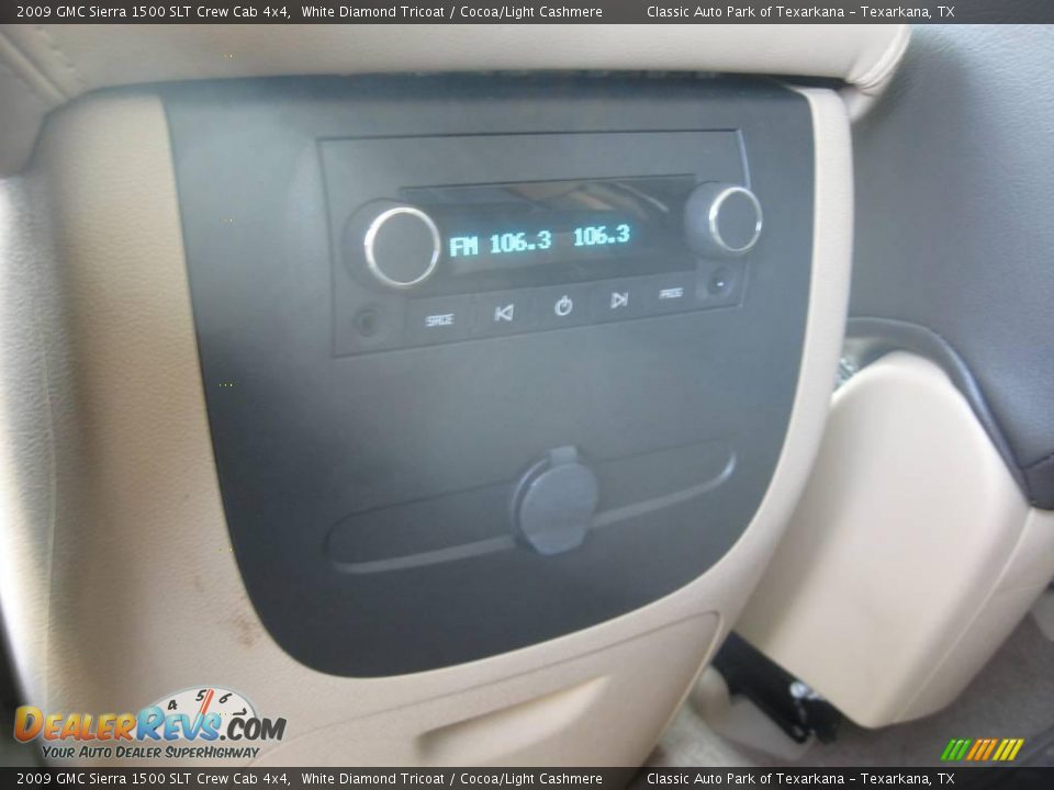 2009 GMC Sierra 1500 SLT Crew Cab 4x4 White Diamond Tricoat / Cocoa/Light Cashmere Photo #22