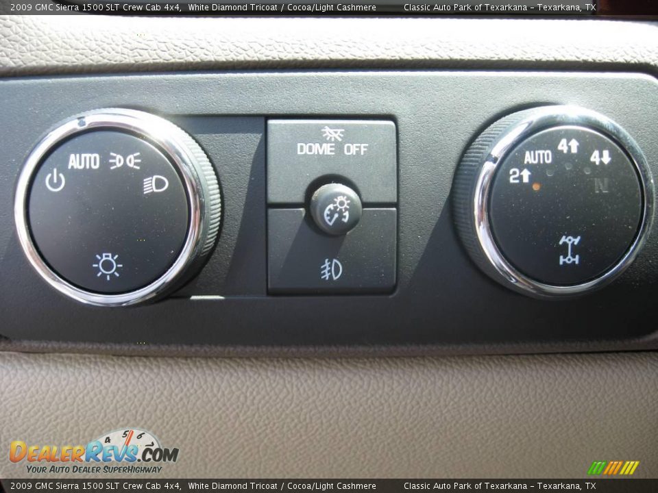 2009 GMC Sierra 1500 SLT Crew Cab 4x4 White Diamond Tricoat / Cocoa/Light Cashmere Photo #24