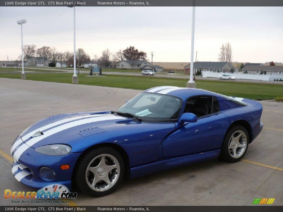 1996 Dodge Viper GTS GTS Blue Pearl / Black Photo #6