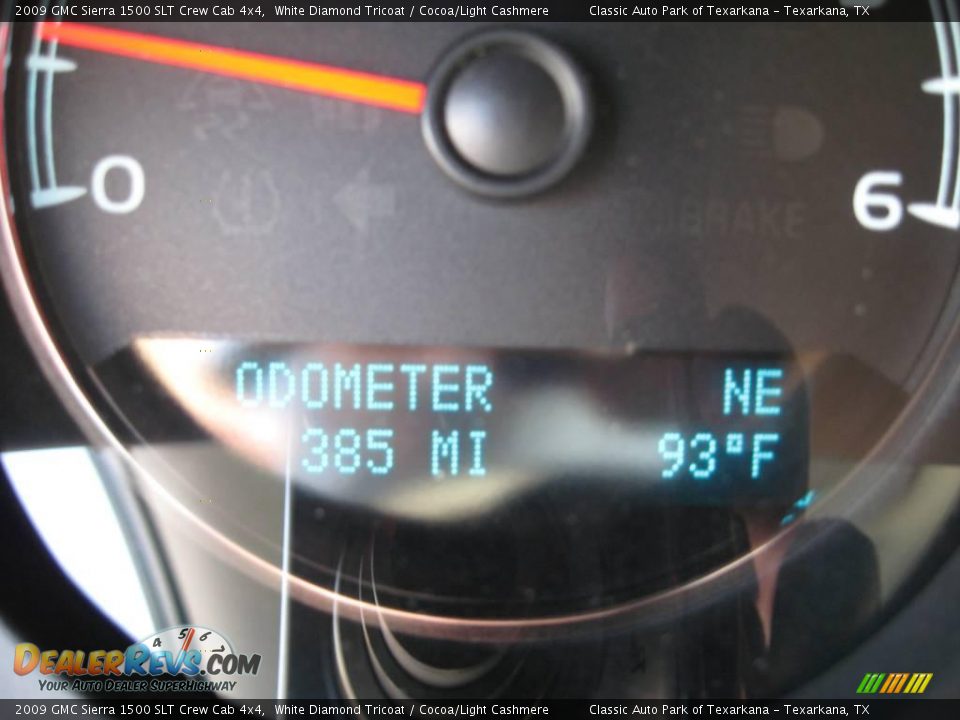 2009 GMC Sierra 1500 SLT Crew Cab 4x4 White Diamond Tricoat / Cocoa/Light Cashmere Photo #32