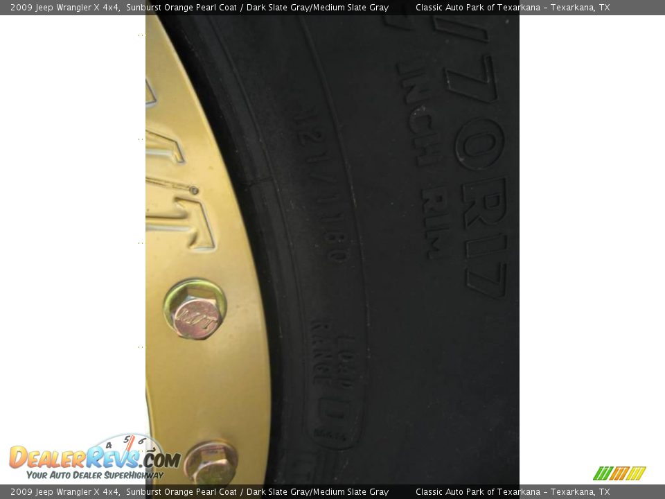 2009 Jeep Wrangler X 4x4 Sunburst Orange Pearl Coat / Dark Slate Gray/Medium Slate Gray Photo #10