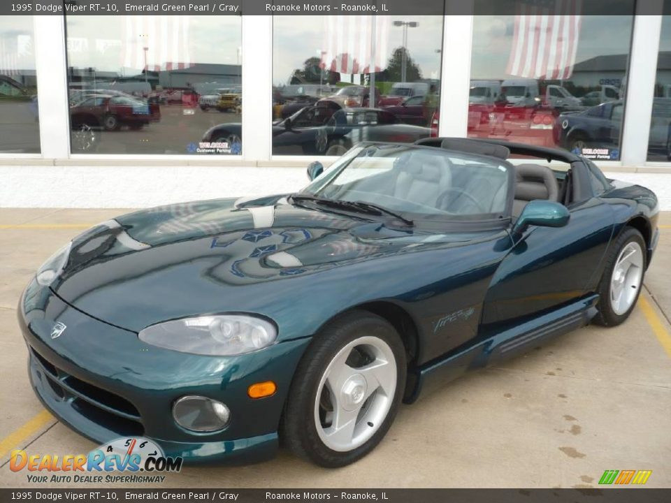 1995 Dodge Viper RT-10 Emerald Green Pearl / Gray Photo #2