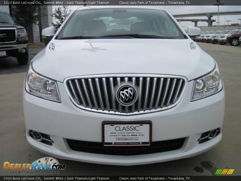 2010 Buick LaCrosse CXL Summit White / Dark Titanium/Light Titanium Photo #5