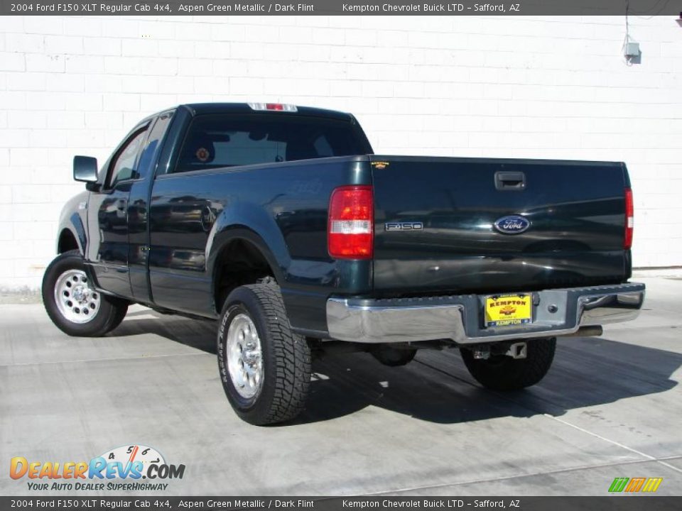 2004 Ford F150 XLT Regular Cab 4x4 Aspen Green Metallic / Dark Flint Photo #2