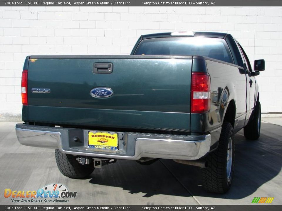 2004 Ford F150 XLT Regular Cab 4x4 Aspen Green Metallic / Dark Flint Photo #3