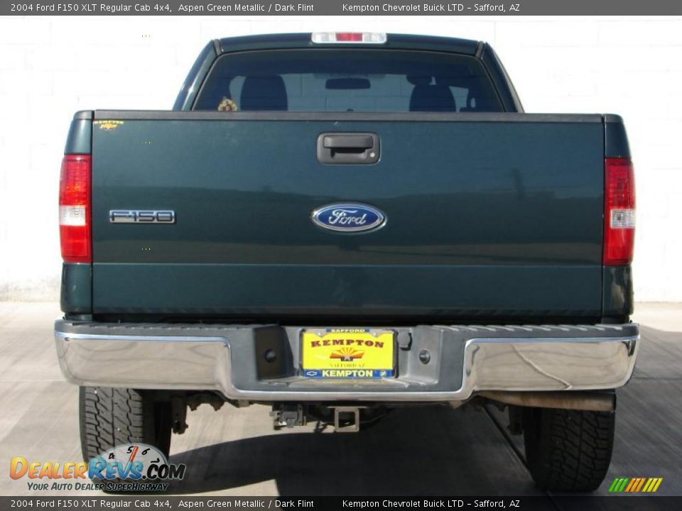 2004 Ford F150 XLT Regular Cab 4x4 Aspen Green Metallic / Dark Flint Photo #13