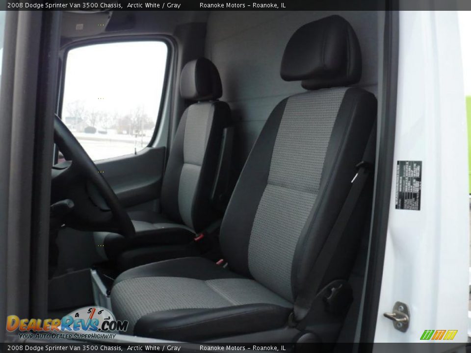 2008 Dodge Sprinter Van 3500 Chassis Arctic White / Gray Photo #9