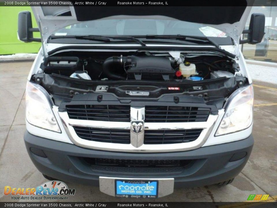 2008 Dodge Sprinter Van 3500 Chassis Arctic White / Gray Photo #12