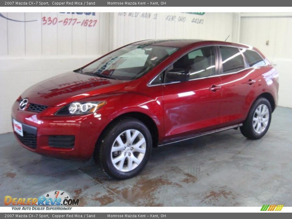 2007 Mazda CX-7 Sport Copper Red Mica / Sand Photo #3