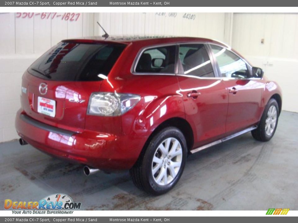 2007 Mazda CX-7 Sport Copper Red Mica / Sand Photo #5