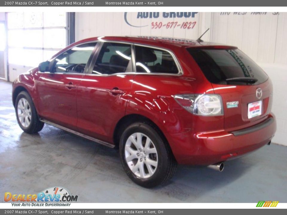 2007 Mazda CX-7 Sport Copper Red Mica / Sand Photo #6