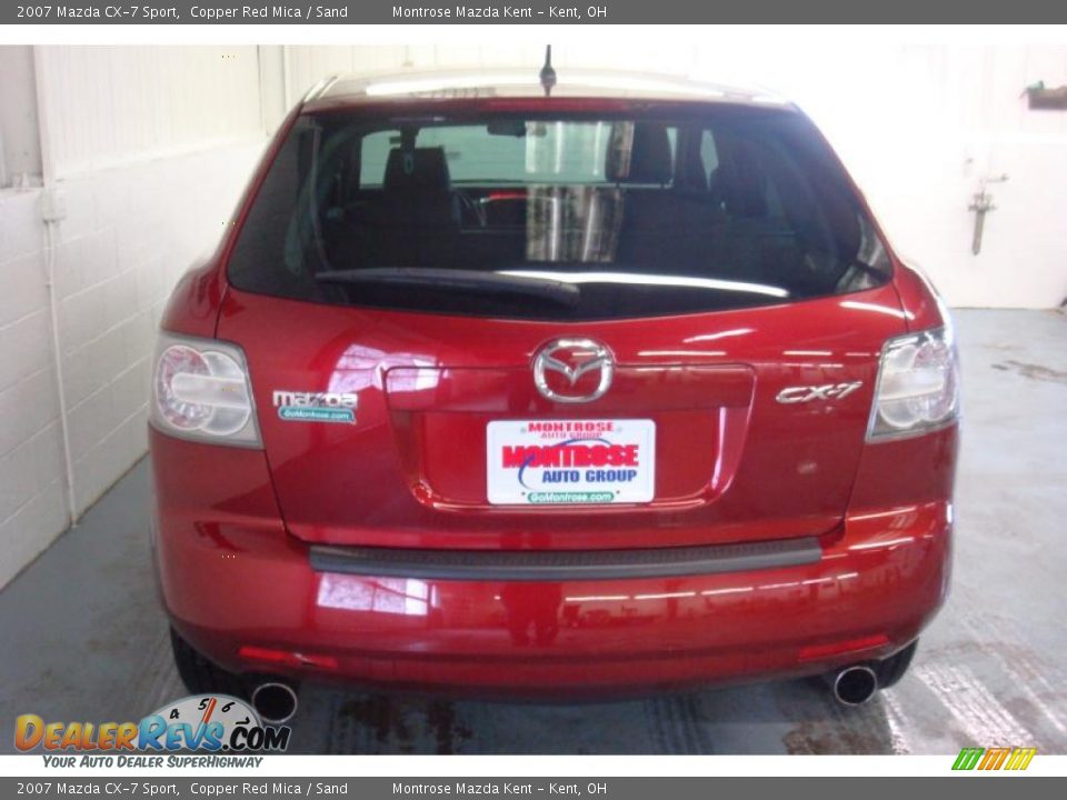 2007 Mazda CX-7 Sport Copper Red Mica / Sand Photo #8