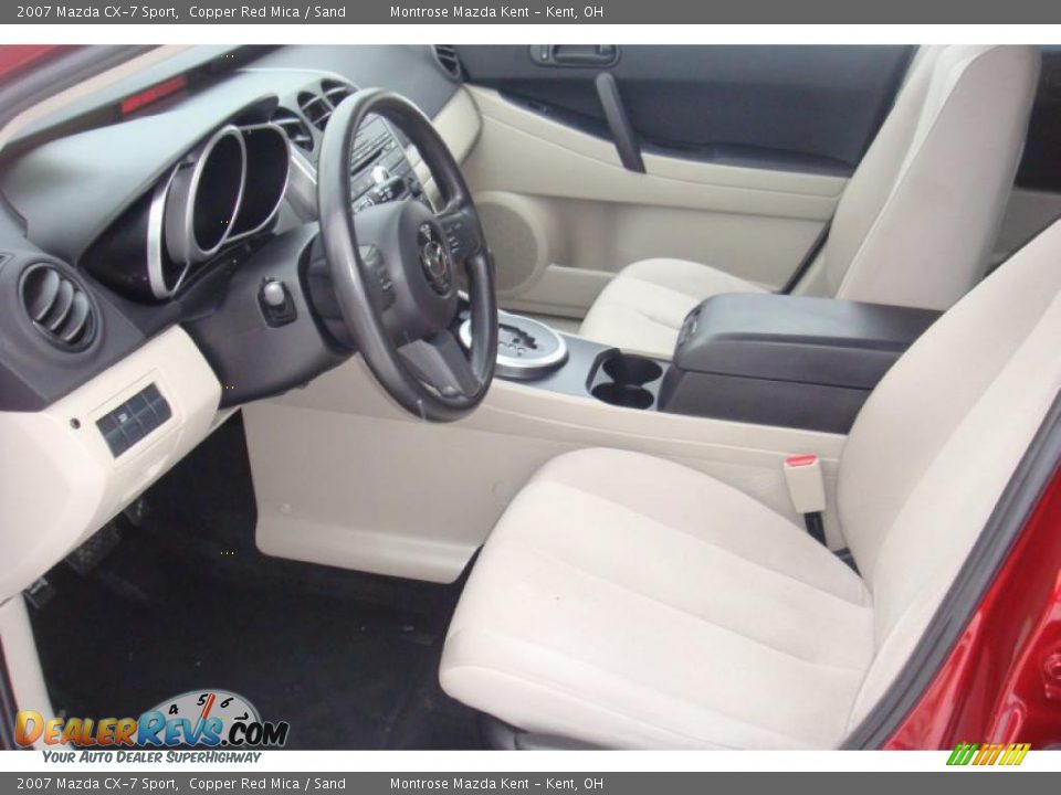 2007 Mazda CX-7 Sport Copper Red Mica / Sand Photo #9