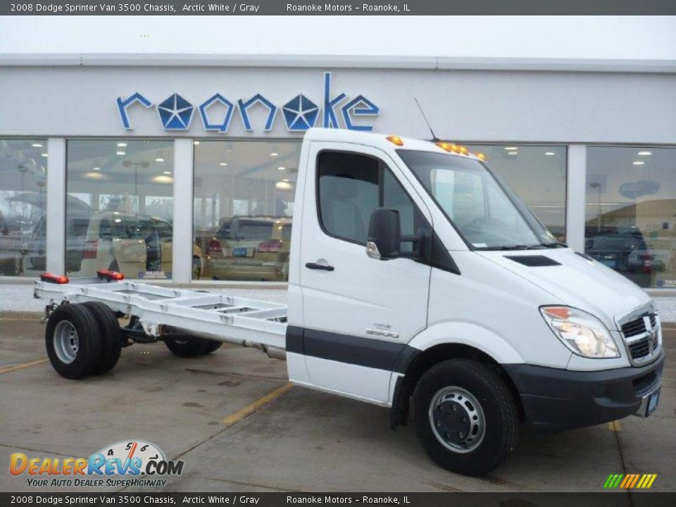 2008 Dodge Sprinter Van 3500 Chassis Arctic White / Gray Photo #2