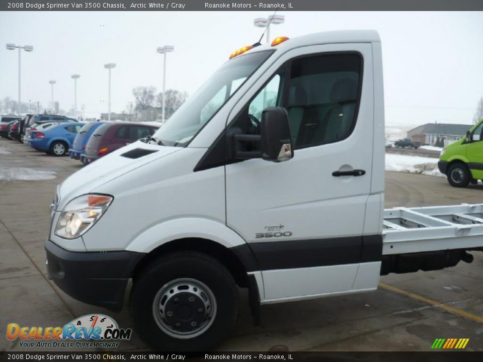 2008 Dodge Sprinter Van 3500 Chassis Arctic White / Gray Photo #4